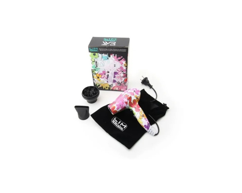 Lim Hair W.R 3.0 secador para viajes, niños, gimnasio o uso diario flores