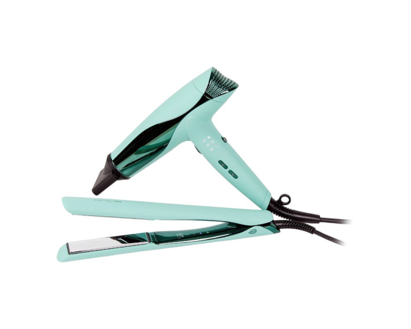 KIt Corioliss Plancha de Pelo C5 Mint Green + Secador de pelo wind mint green