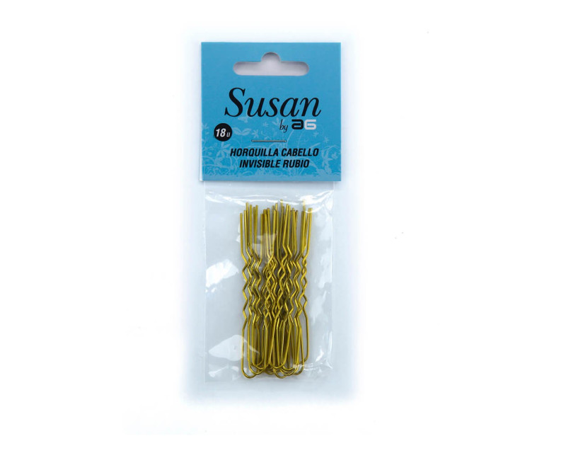 Susan Horquillas Onduladas para Cabello Rubio | Pack de 18 Unidades